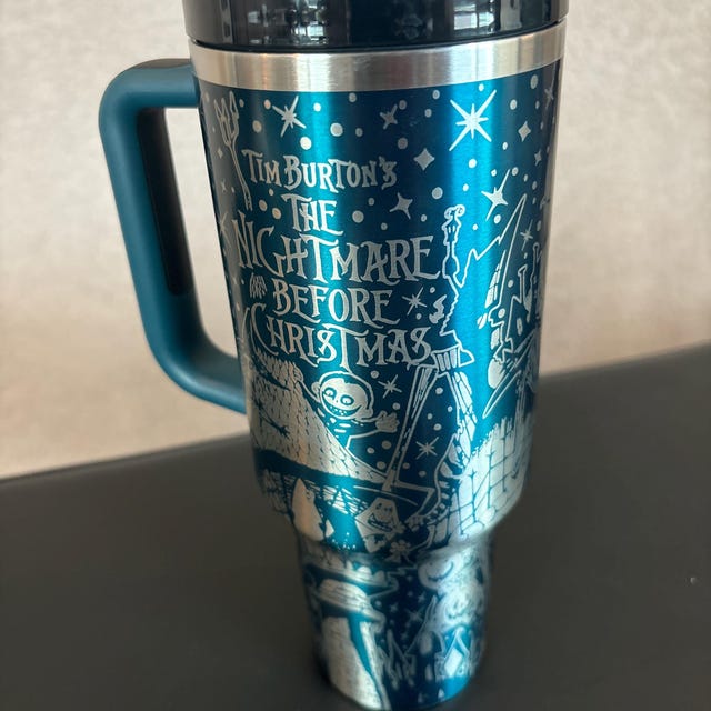 Nightmare Before Christmas Stanley Tumbler: 40 Oz Engraved Travel