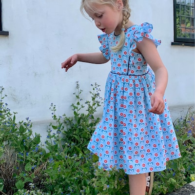 Poppy Dress PDF Digital Sewing Pattern, Girls Dress Sewing Pattern ...