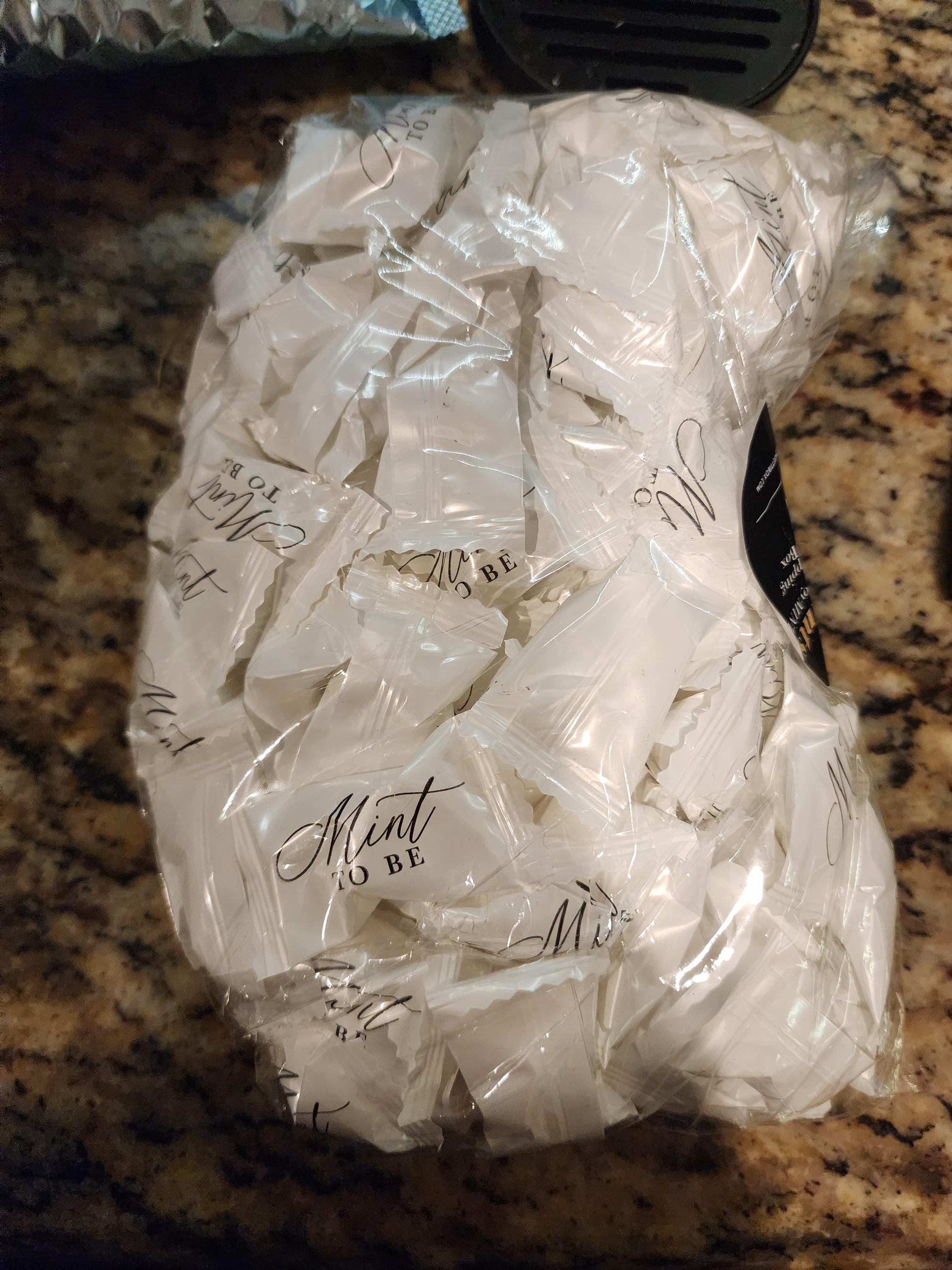 Mint To Be White Mints BULK SETS - Weiße Buttermints - Preiswertes Hochzeitsgeschenk - Einzeln verpackte Hochzeitssüßigkeiten - Hochzeitsminze