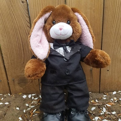 Build A Bear Brown Puppy Dog White Eye Patch 15 Plush BABW - Etsy