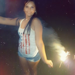 Damen Tank Top USA Patriotic - 4. Juli Independence Fun Grafik Design