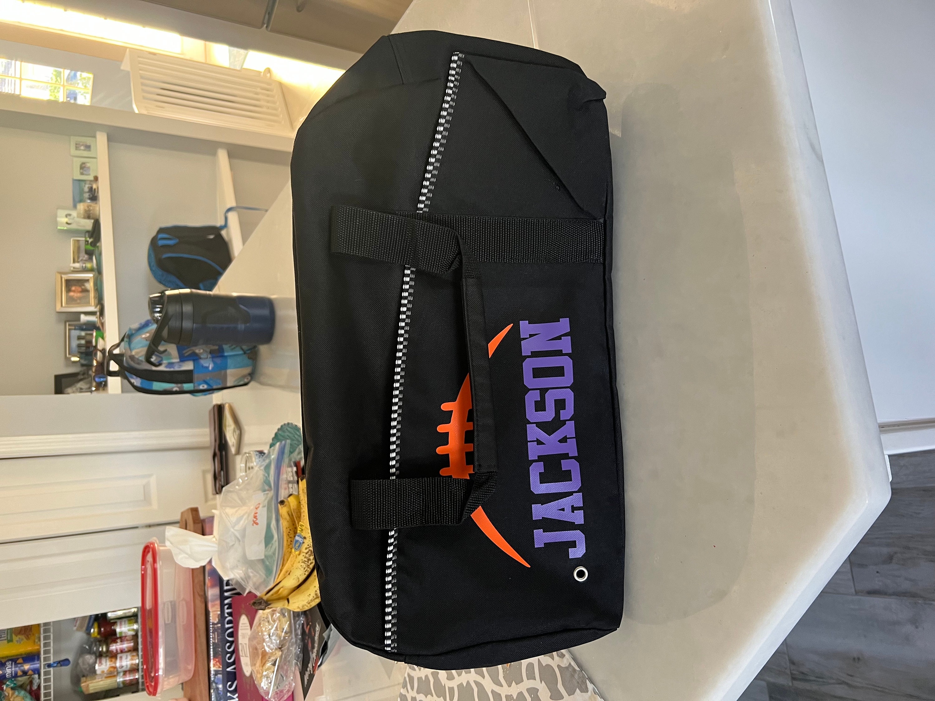 Personalized Football bag, kid duffel , Football Player Gift, Kid Duffle Bag,Love Football, Football player, Little League Bag, Practice Bag