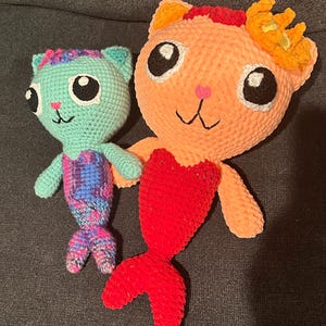 Set of 10 Crochet Patterns for Gabby's Dollhouse Amigurumi - Cakey