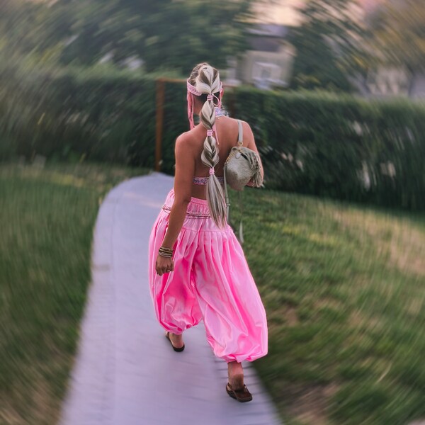 TMS Chiffon Designer 2 Slit Full Circle Skirt Belly Dance Panel Tribal 25 Colors - Foto 12