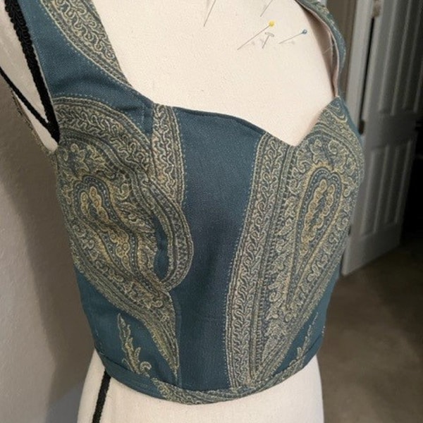 Sweetheart Corset Top Structured Waist Shapewear