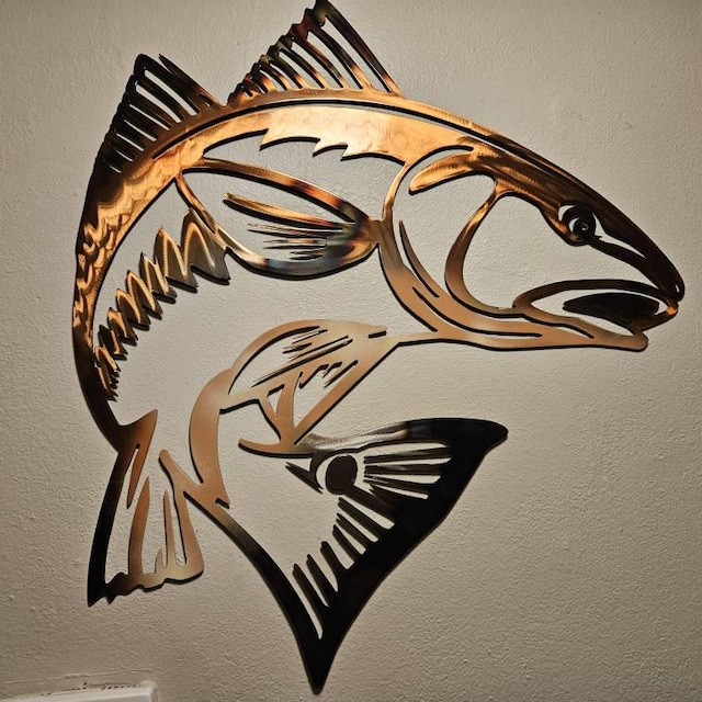 Redfish Red Fish Fishing Lake Ocean Beach House | Metal Fishing