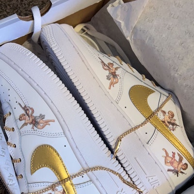 custom air force 1 cherry blossom