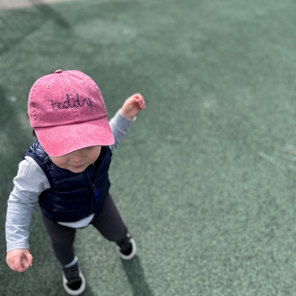 Personalized Baseball Cap Toddler Youth Baseball Hat Monogram Kids ...