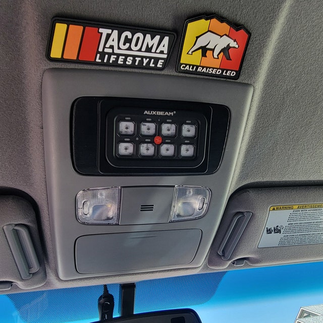 2012-2015 Toyota Tacoma Auxbeam 6/8/8XL Overhead Switch Panel