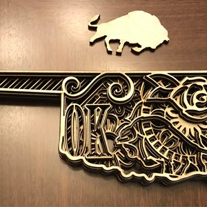 Download 3D Layered Mandala Eagle SVG 5 layers cut file | Etsy