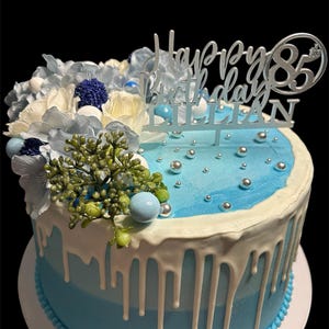 Topper per torta di compleanno di 18 anni, qualsiasi età Nome ...