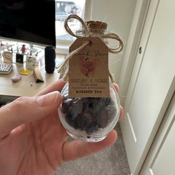 Wedding Pear Bottle Tea Favors for Guests, Personalized Bulk Gifts ...