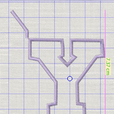 Step Stitch Script for Machine Embroidery Font 5 Sizes: - Etsy