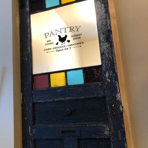 Pantry Door Sign Kitchen Can Food Art Vinyl Home Decor Wall Sticker ...