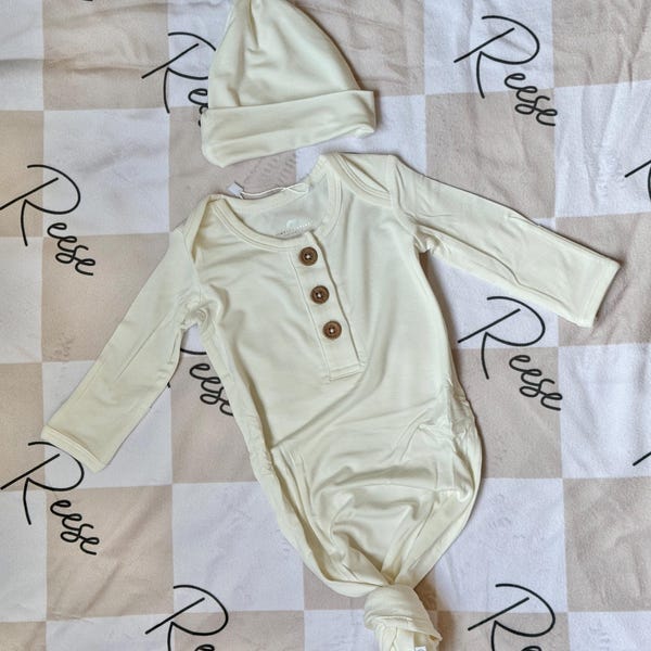 Sweet Bamboo Knotted Gown - Grace