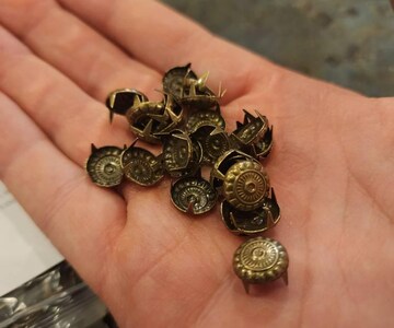 Brass Material Silver Eyelets Grommet with Washer fit Leather Craft Bag Garment 20mm 40mm 50mm | Craft Supplies DIY