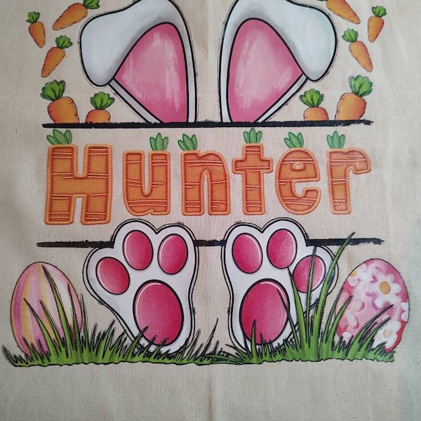 Easter Bunny Name Frame Png Sublimation Design Download, Easter Bunny ...