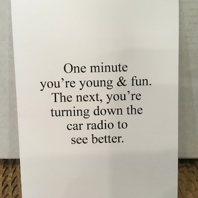 Sarcastic Birthday Card Funny Birthday Card About Getting Old - Etsy