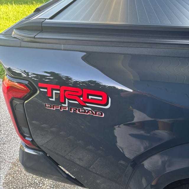 TRD OFFROAD Decal Set - Vinyl Stickers For 2006-2011 Toyota Tacoma & Tundra (White/Red)