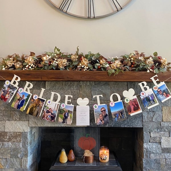 Bride to Be Photo Banner / Bachelorette Party Decorations / Bridal ...