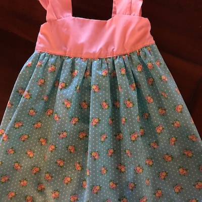 Easy Girls Summer Dress-top PDF Sewing Pattern. Instant Digital ...