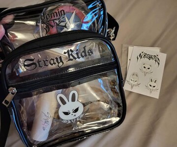 DOMINATE TOUR SKZ skzoo 2025 concert clear messenger bag with adjustable strap, three pockets, stadium approved