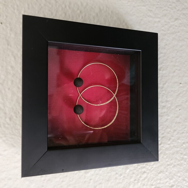 KAPIX Shadow Box, Cornice Portafoto In Legno Bordeaux Con Plexiglass HD, 12,7x17,8 Cm, Profondità 3 Cm - 4
