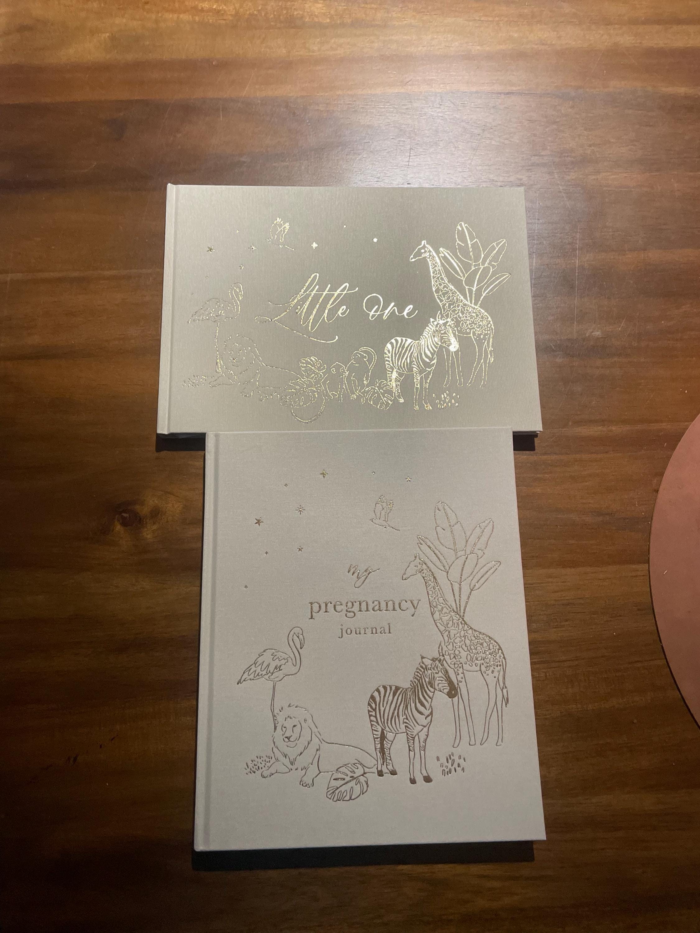 Luxury baby memory book (Safari), baby shower gift, new parents record book keepsake journal