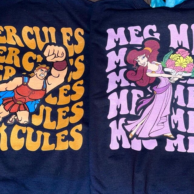 Disney Meg Hercules 2 Sided Sweatshirt, Megara Disney Shirt