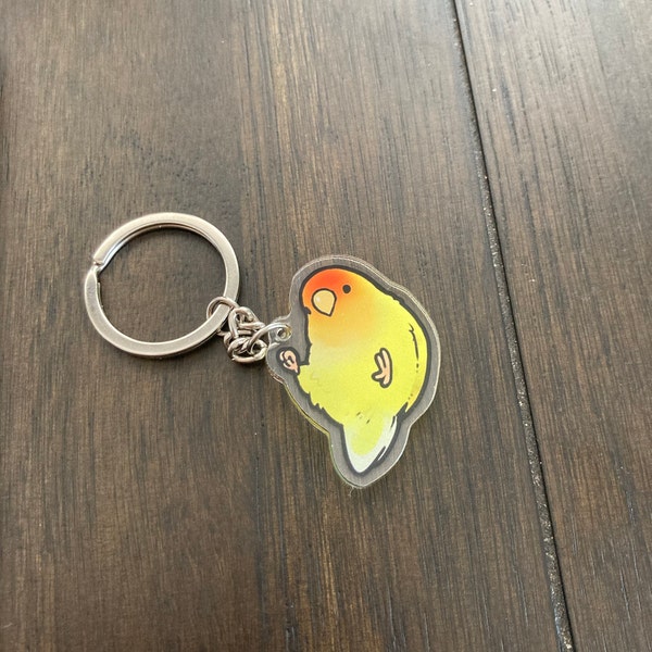 Dangling Lovebird Keychain - Etsy