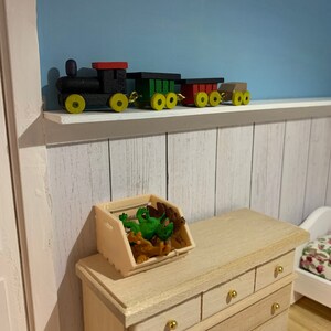 1:12 treno scala lungo Xilofono giocattolo in legno tumdee casa delle bambole miniatura 