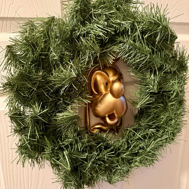 グーフィー・マーリーのクリスマスキャロルのドアノッカー彫刻 - Etsy 日本