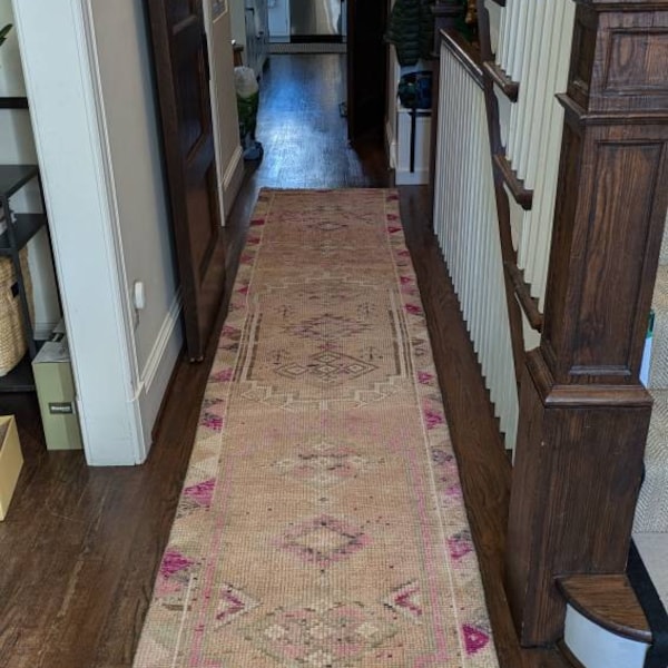 Turkish Runner Rug, Runner Rug, Entryway Rug, Vintage Rug, Hallway Rug ...