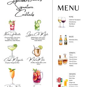 Bar menu sign photo from Nachiely