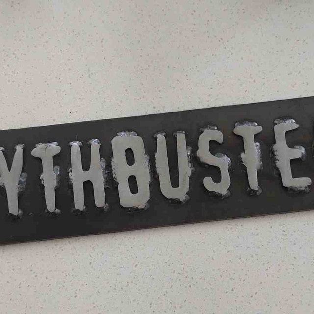 Mythbusters Metal Sign