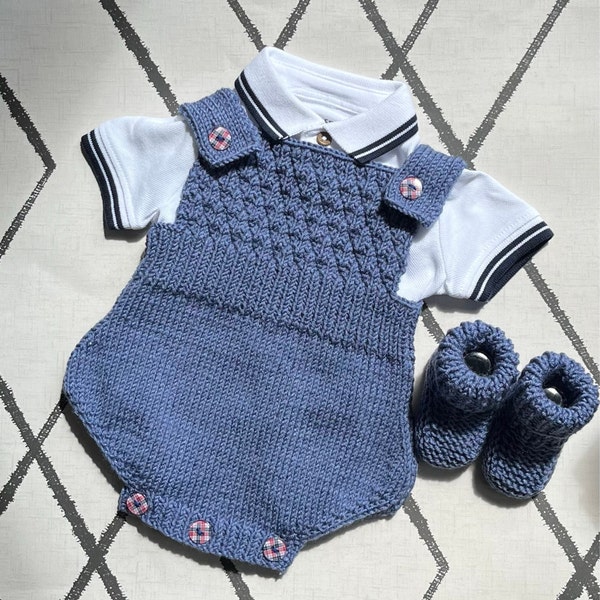 Pineapple Romper Knitting Pattern | Baby Romper PDF Knitting Pattern ...
