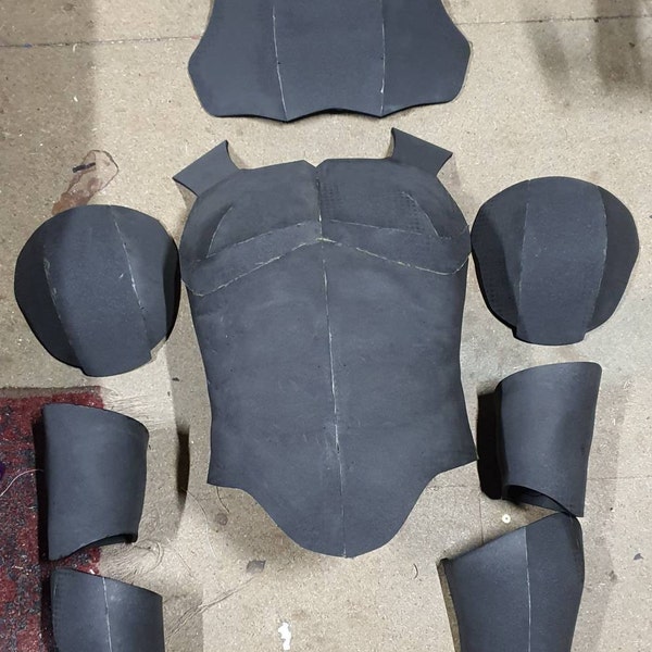 Standard Male Upper Body Armor Foam PATTERN / TEMPLATE Etsy
