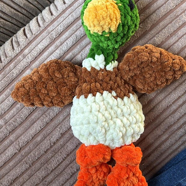 MINI Duke Duck Knotted Lovey — Crochet Duck PATTERN - Etsy