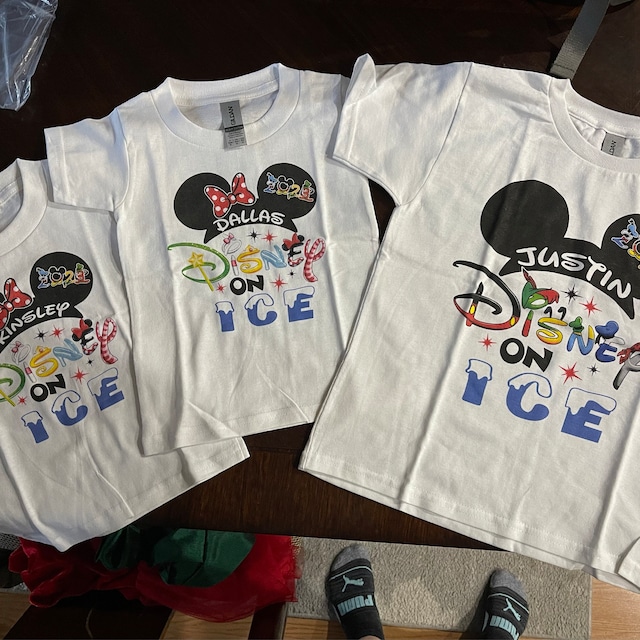 Disney on Ice Disney on ICE Custom Shirts Matching Disney Shirts Disney on ICE 2024 Disney Family Shirts Disney Matching Tees 457 Etsy