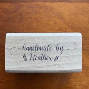 Custom Name Stamps up to 2.5x1, Signature Stamp. Personalized Stamp.  Self-Inking or Wood Mounted