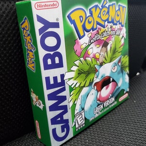 Pokemon Green Box for Game Boy Nintendo - 4 Regions - HQ