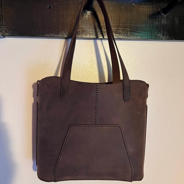 Small Tote Bag Leather Pattern PDF, Shoulder Bag Digital Template - Etsy