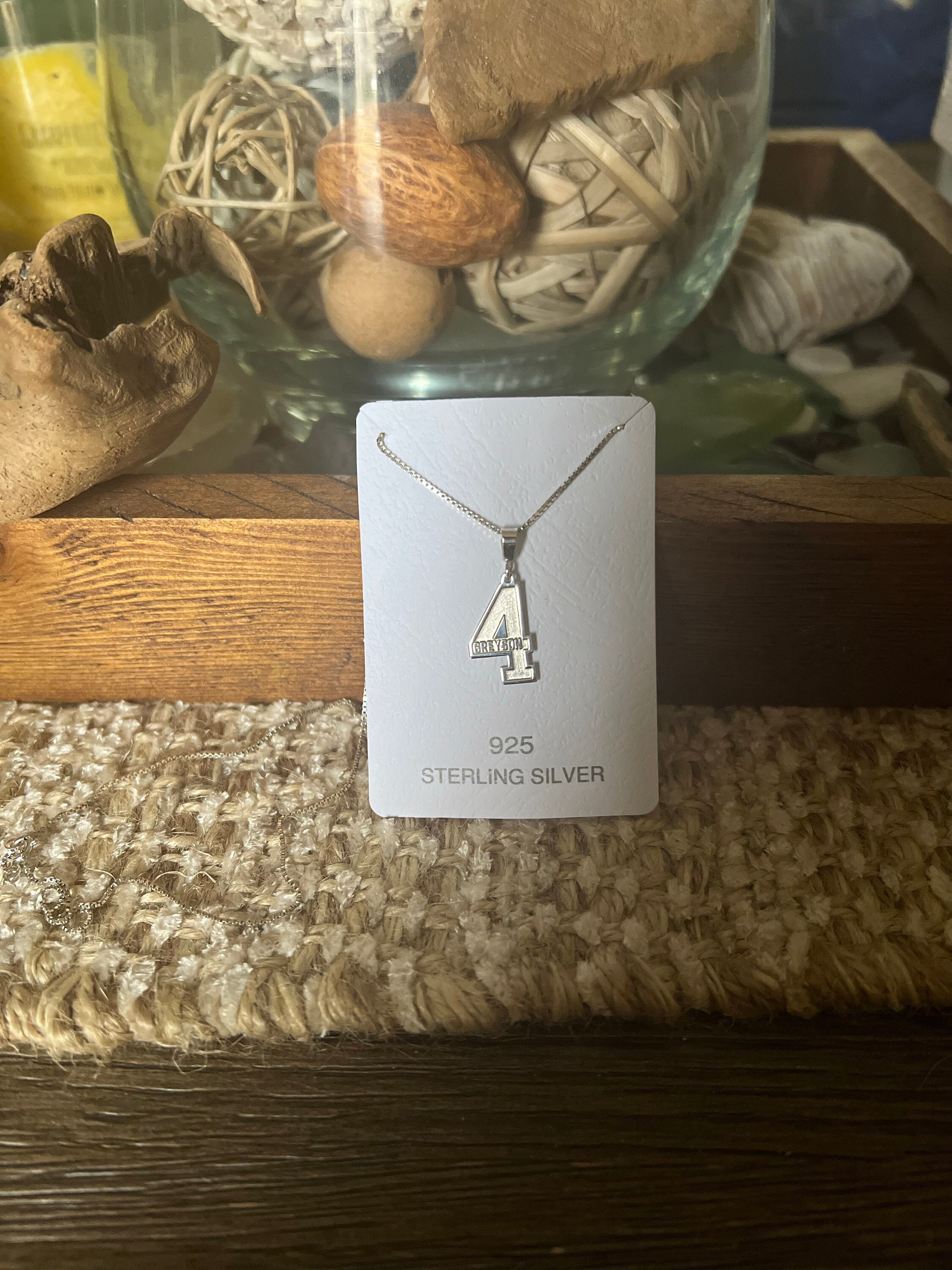 Lucky Sport Number Necklace, Sports Jewelry, Player Number Necklace, Sports Jewelry For Boys and Girls, Teamsport Number Necklace, Gifts