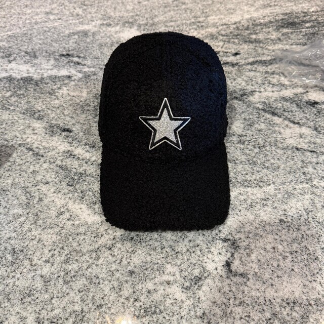 Silver and Black Glitter Star Patch - Iron on Glitter