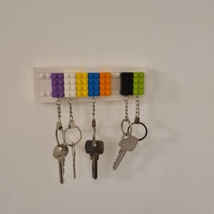 16 Portachiavi A Forma Di Mattoncino - Per Feste Compleanno Tema Costruzione, Unisex - Foto 8