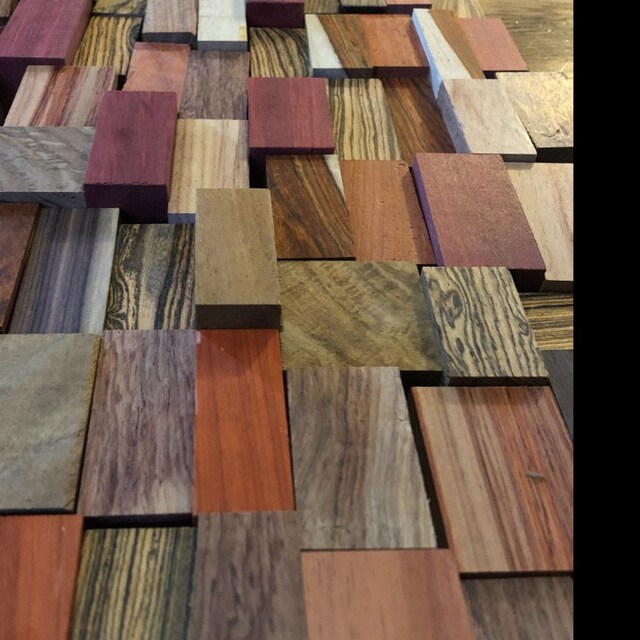 Exotic Wood Scraps 250pc. Mix Etsy