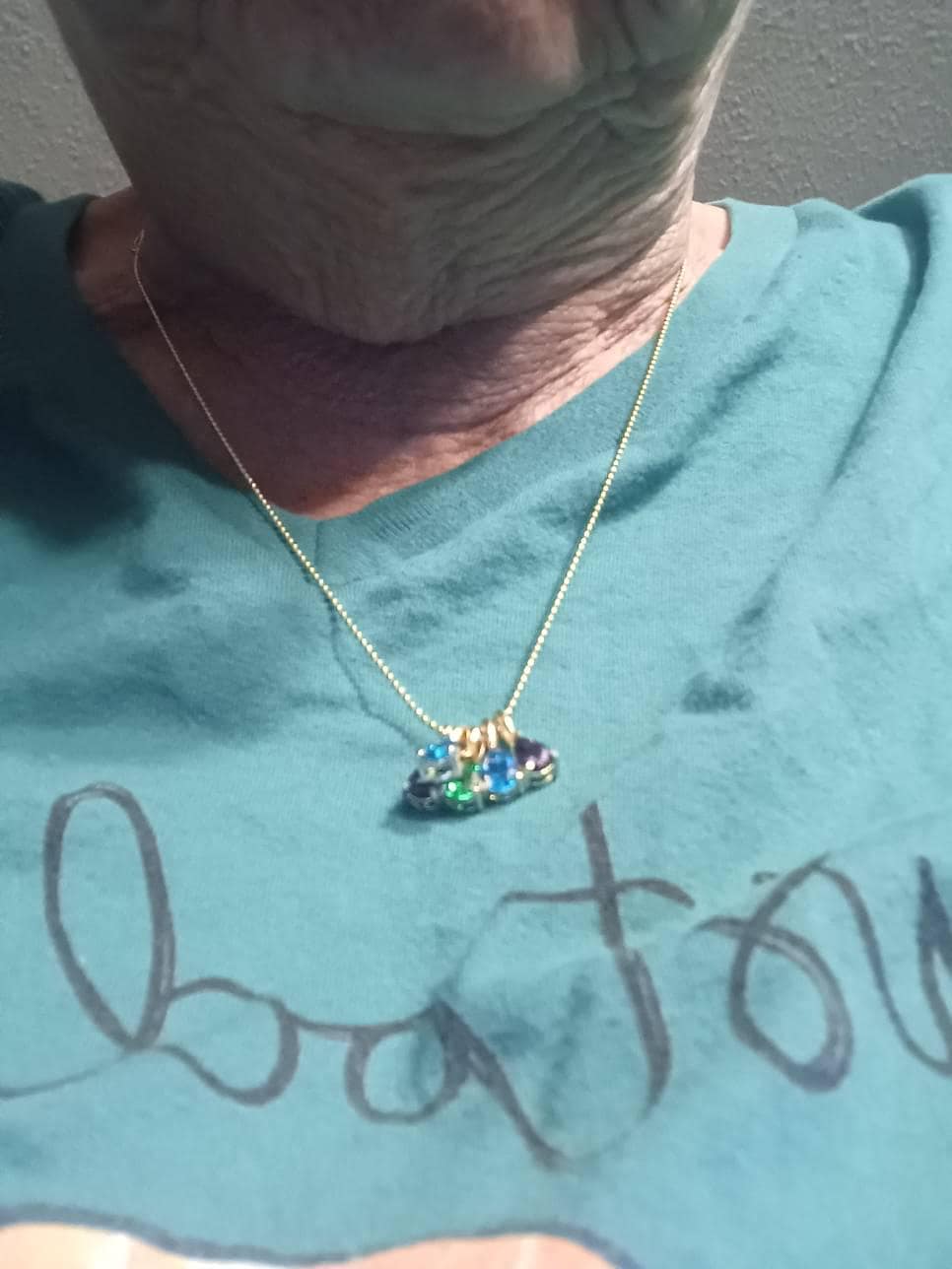 Custom Birthstone Necklace, 14K Gold Diamond Necklace, Anniversary Family Gift for Mom, Bridal Gift for Grandma, Mothers Day Gift for Her