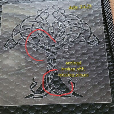 Stencil Tree of Life Celtic Pattern Design, Plastic Reusable - Etsy Canada