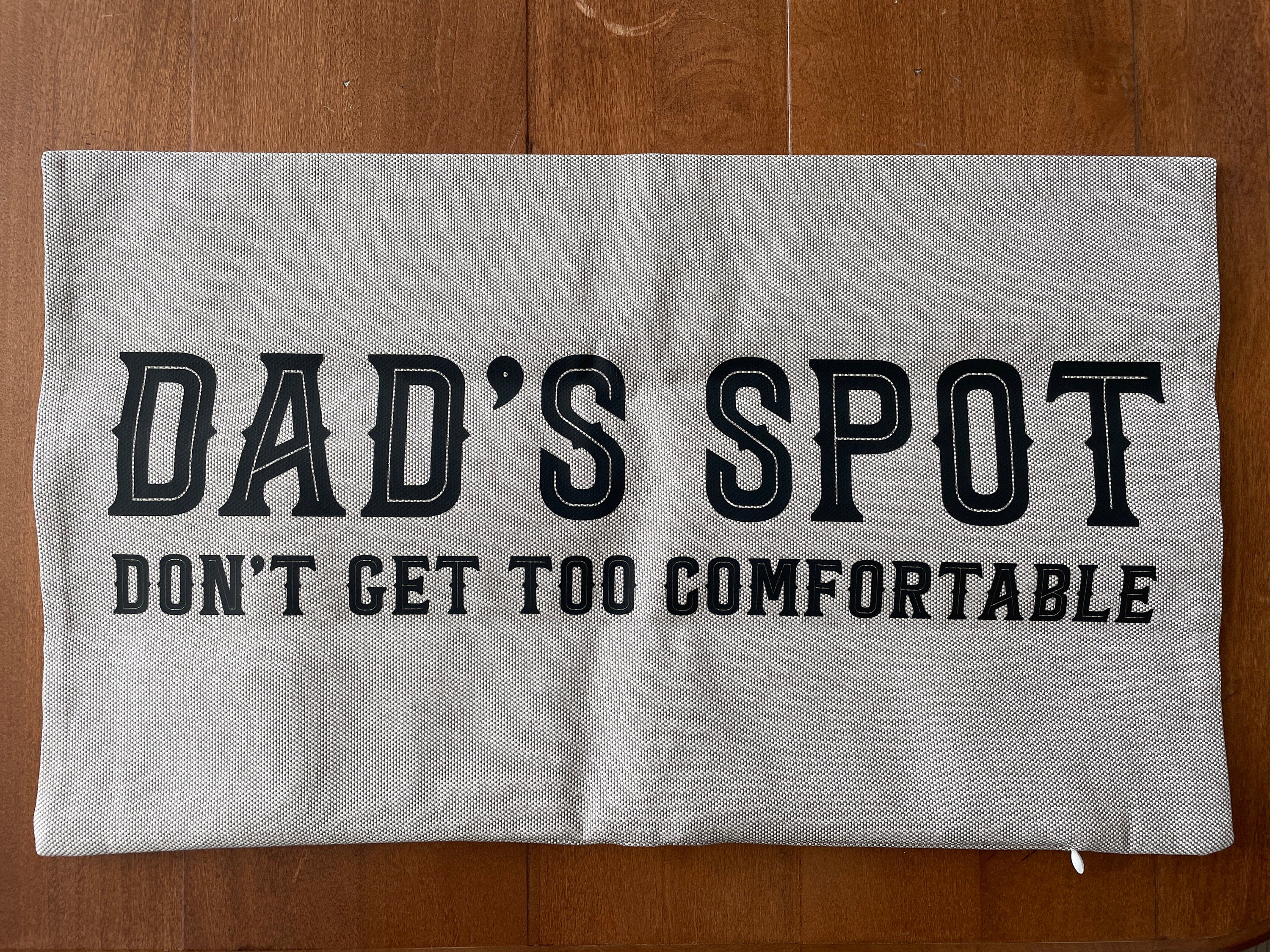 Dads Chair Pillow, Custom Throw Pillow, Funny Dad Pillow, Funny Husband Pillow, Funny Dad Gift, Dad Pillow Case, Personalize Dad Pillow
