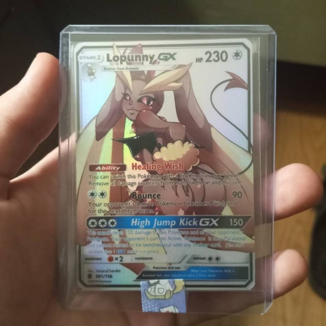 Custom Pokmon Full Art Card! Lopunny GX! - Etsy